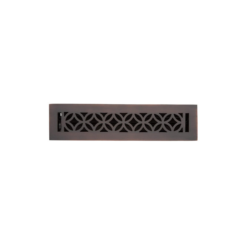 Pasteur Brass Floor Register, Oil Rubbed Bronze
