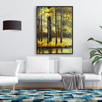 «Trees In The Middle Of The Lake», reproduction sur toile