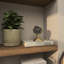 Horloge de table analogique en acier inoxydable-407645333