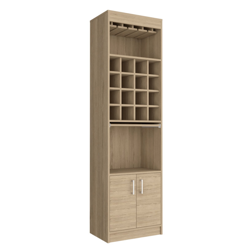 Bar avec 16 casiers à vin, Beige