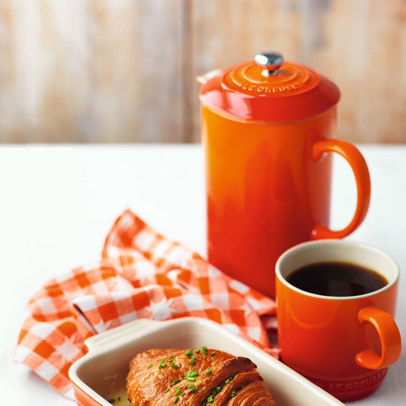 Le Creuset Stoneware Cafetiere with Metal Press, Volcanic