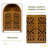Hand-Carved Arched Cabinet