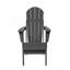 Chaise Adirondack pliante en PEHD avec porte-gobelet double - Chaise Adirondack en composite avec texture bois
