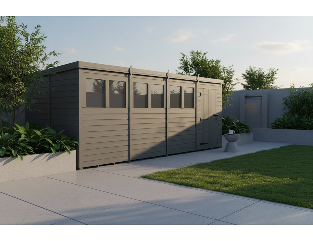 18x10 Pent Composite Shed
