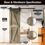 Porte en bois de pin massif non assemblé Arrow Design-132224626-132224633