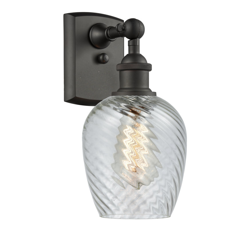 Whitsett 1 - Light Dimmable Armed Sconce, Black Antique Brass, LED