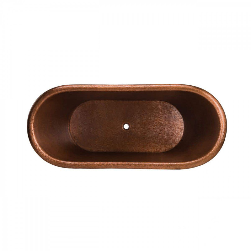 Melody 59 " L x 31.25 " W Freestanding and Mounting / Installation Required Soaking Copper Bathtub
