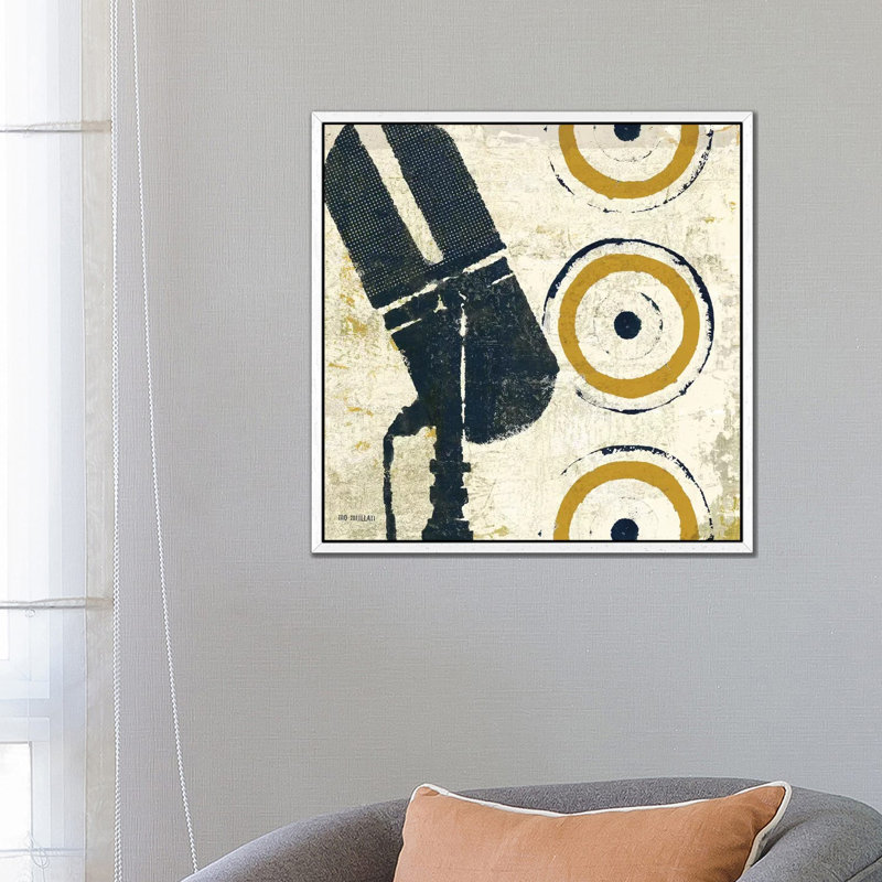 High Fidelity Square II by Michael Mullan - Print on Canvas, 66.04 cm H x 66.04 cm W, White Framed