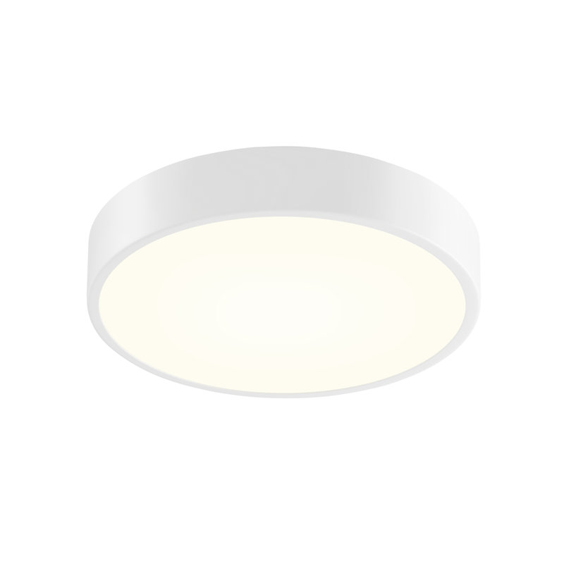 Plafonnier encastré 1 lumière DEL Pi, 3000 K, Blanc texturé, H 2 po x l 12 po x P 12 po