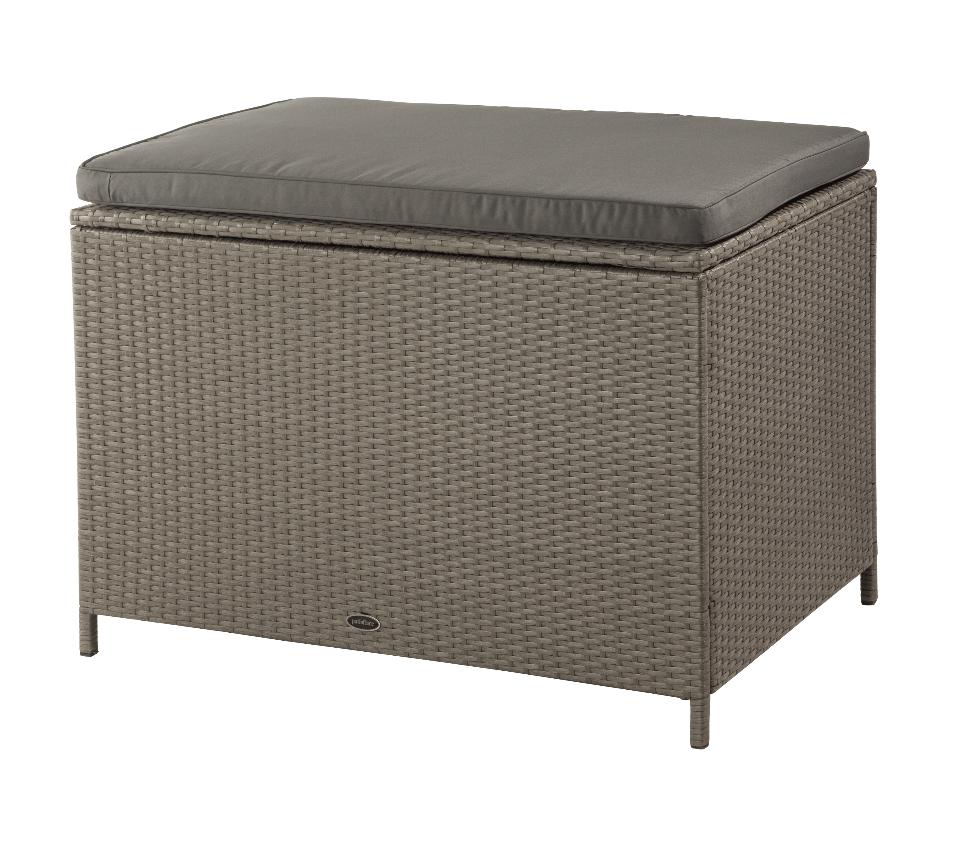 Set bar da giardino 5 pz con braccioli Wicker in resina Nero | Leroy Merlin