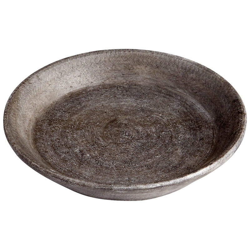 Gray Marble Contemporary Decorative Tray