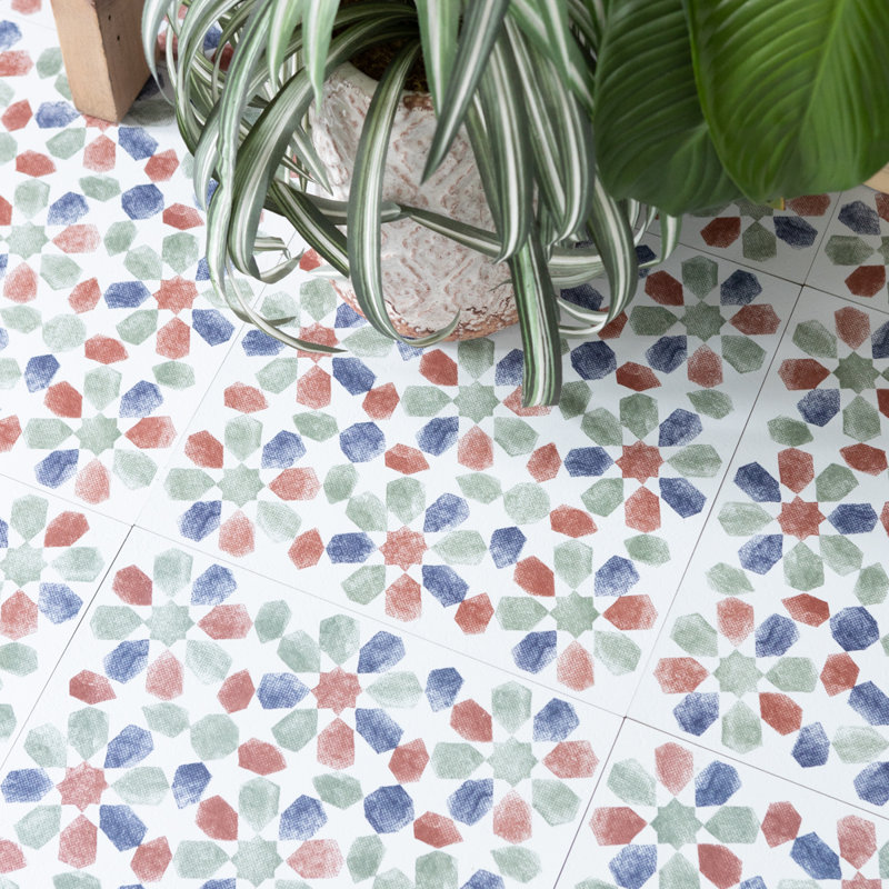 Farnon 30.48cm x 30.48cm Self-adhesive Vinyl Floor Tile