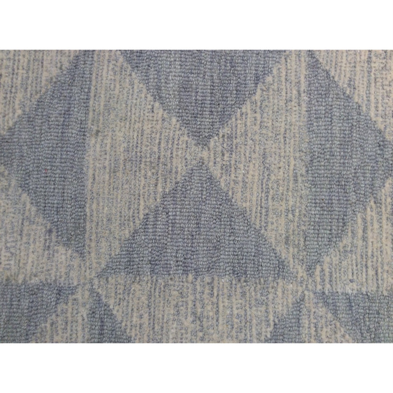 Tapis ivoire en laine touffeté à la main Padgett, Tapis de couloir 2 pi 3 po x 8 pi