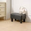 Petit repose-pieds en cuir avec repose-pieds-531713489