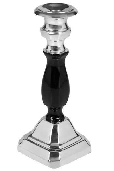 Chandelles en métal contemporain, H 8 po x l 3,5 po x P 3,5 po