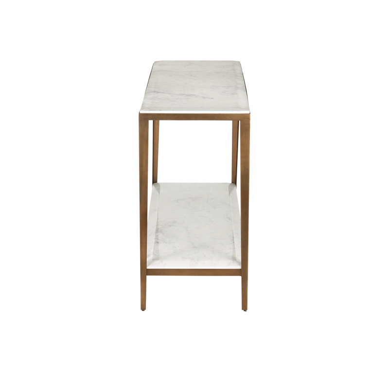 Oblique 60'' W Marble Console Table