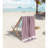 Turkish Beach Towels, 2 Pack Extra Large Beach Towel, Pre-Washed For Soft Feel, Oversized Sand Free Quick-Dry Pool Towel, Beach Towels For Adults, 39"X71" - Candy-1832310527