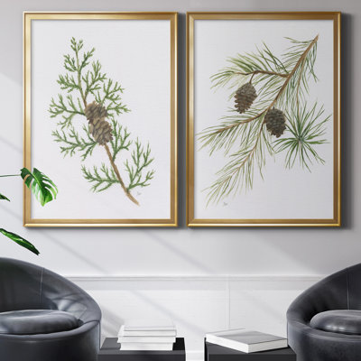 Winter Botanical III - ensemble de 2 reproductions d'art