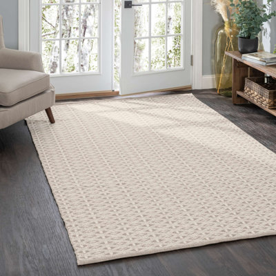 Tapis en coton tissé à la main Bare