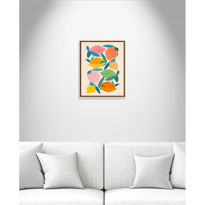 Imprimé «Wild Mango» par Gallagher, Toile avec cadre, Flotteur naturel, L 17,5 po x H 21,5 po