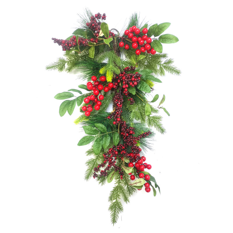 Swag, 24 In - Berries & Olive Leaves