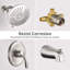 Robinet de baignoire et de douche à pression équilibrée avec valve brute-51159484