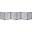 Barrière autoportante pliable pour chien en bois massif, 6 panneaux d'une hauteur de 24 pouces-90636805-88357169