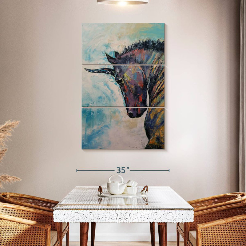 Kelan Dark Unicorn, 23" H x 14" W