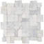 Nature Antique Lava Black Pebble Mosaic Tile-1915853603