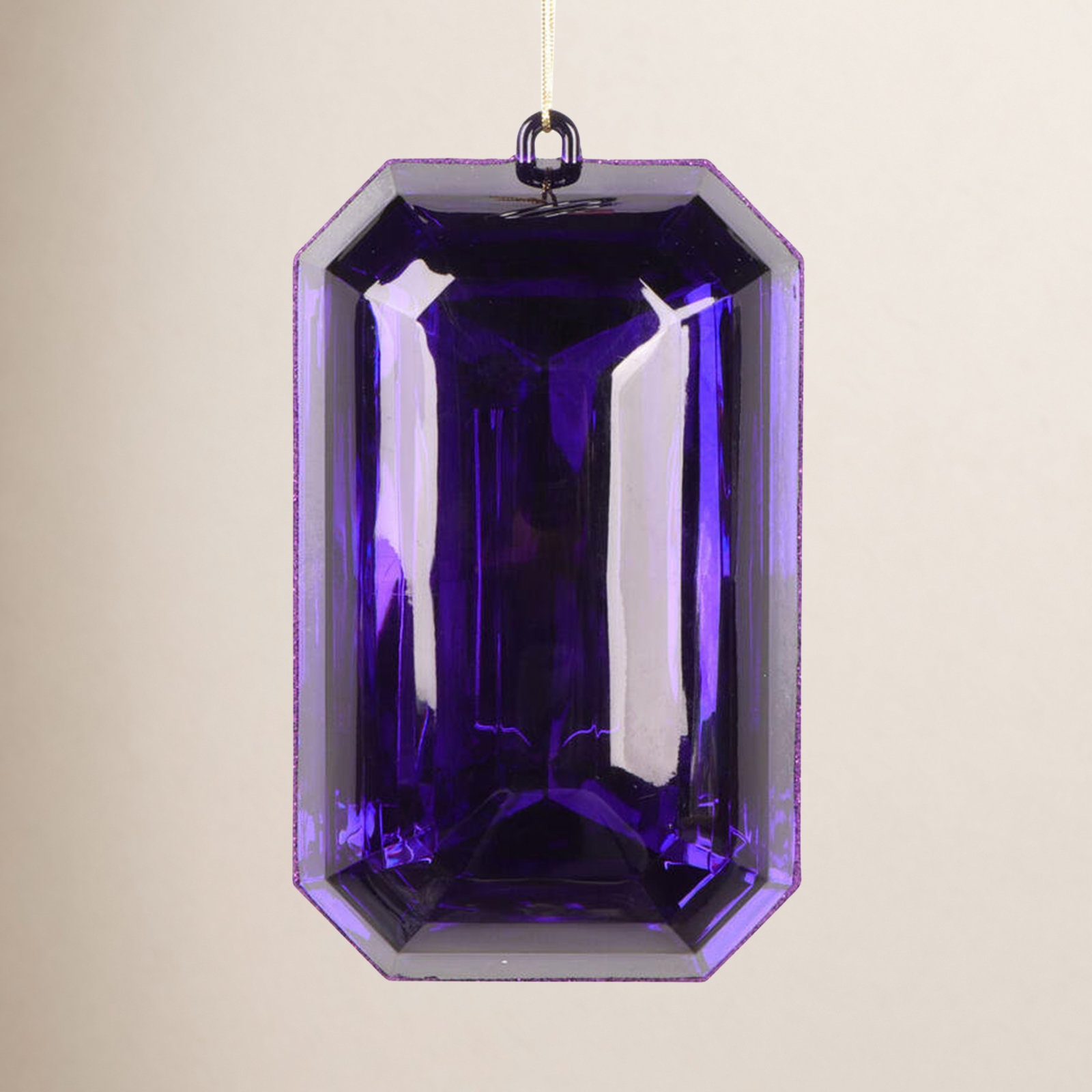 8" Shatterproof Holiday Ornament, Purple