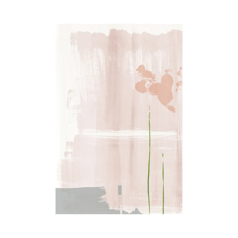 Soft Pink Abstract Painting by Nouveau Prints - Wrapped Canvas Gallery-Wrapped Canvas Giclée, 30.48cm H x 20.32cm W x 1.9cm D
