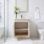 Meuble-lavabo simple 24 po avec plateau en céramique Simote