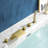 Deck Mount Roman Tub Faucet Set Waterfall High Flow Bathtub Faucets-109575936