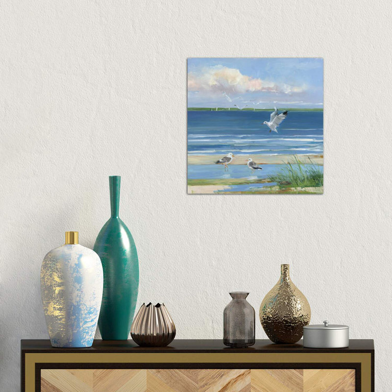Beach Combing II by Sally Swatland - Wrapped Canvas Print, 45.72 cm H x 45.72 cm W x 1.91 cm D