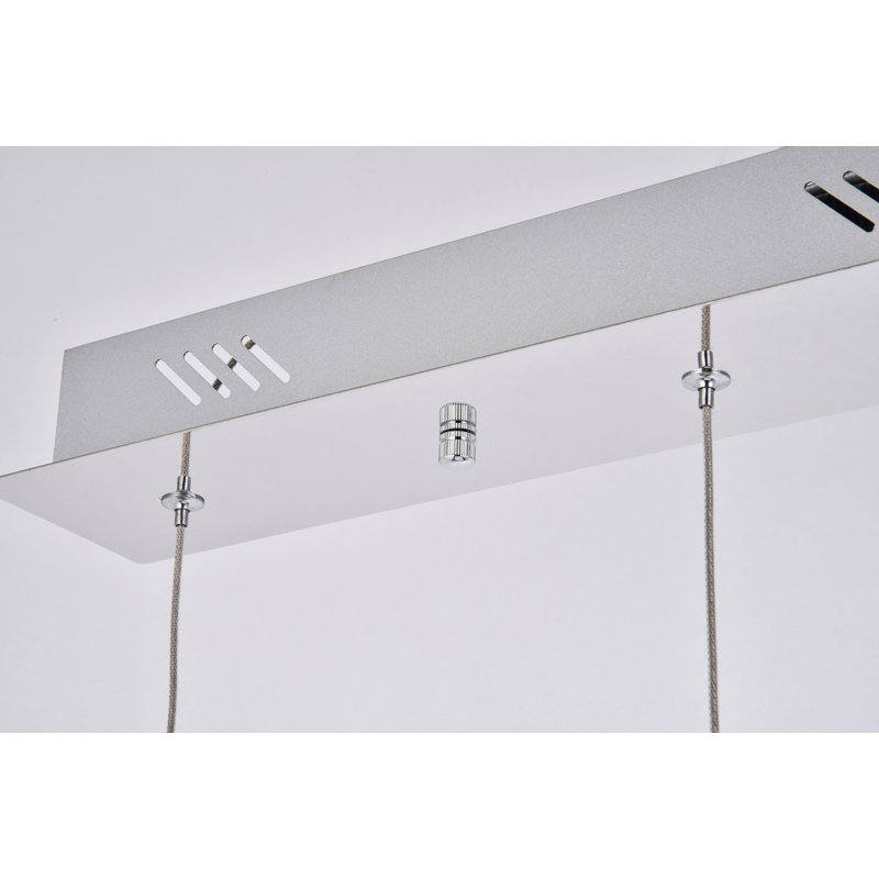 Luminaire suspendu en forme de goutte DEL à 5 lumières Carilyn, 5, H 9 po x l 4 po x P 34 po
