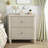Nightstand with Fluted Top, 3 Drawers and Metal Handles-1921374182-1921374183