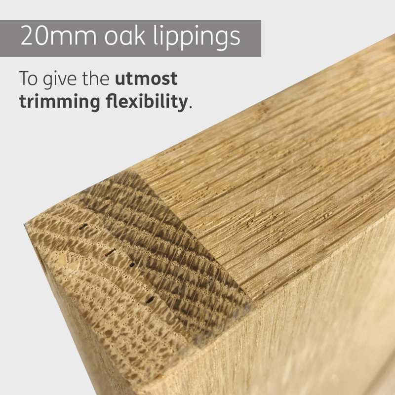 Internal Oak Palermo, 1981mm H x 686mm W x 35mm D