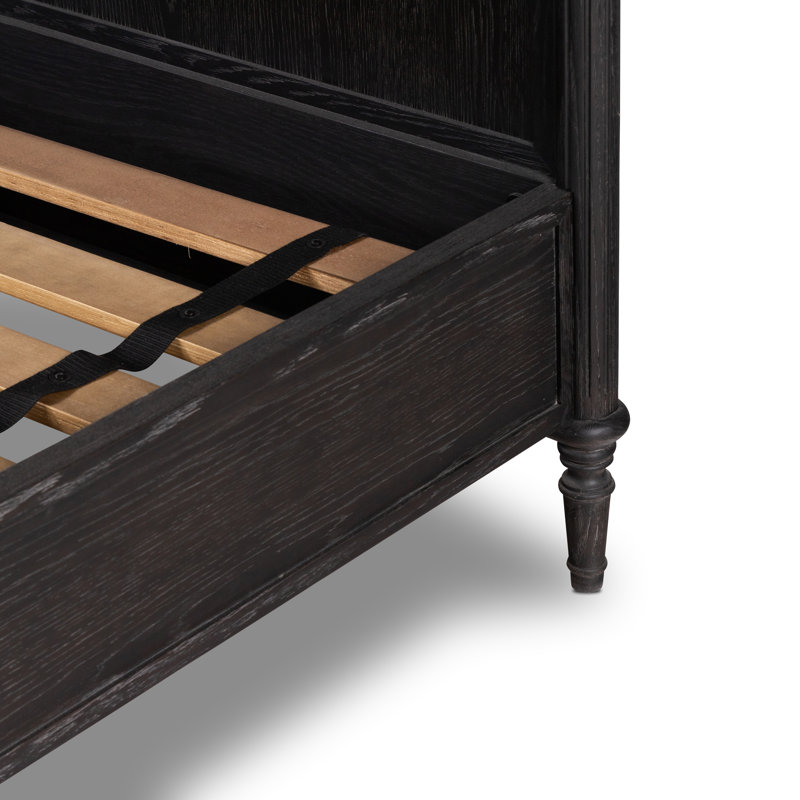 Toulouse Bed, King, Distressed Black