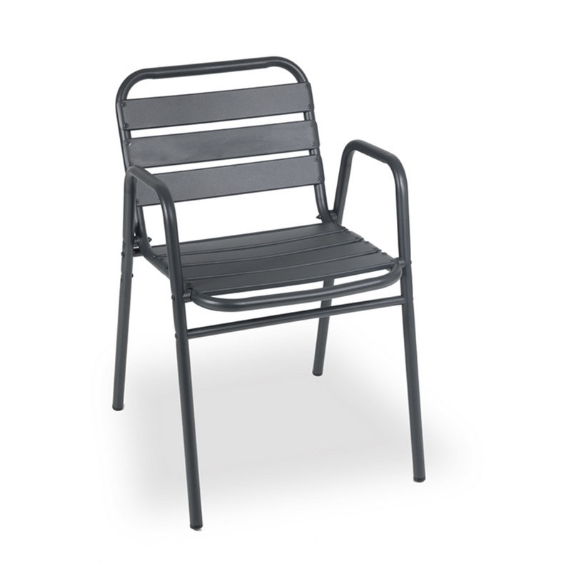Bakari Stacking Patio Dining Armchair with Cushion