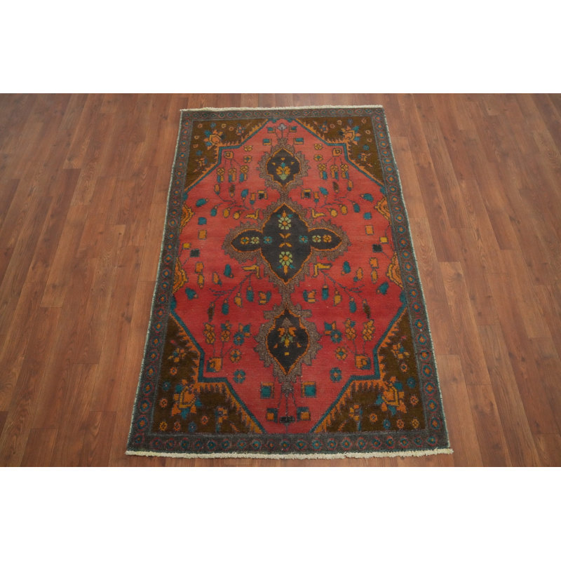 Tapis traditionnel en laine fait à la main 3 x 5