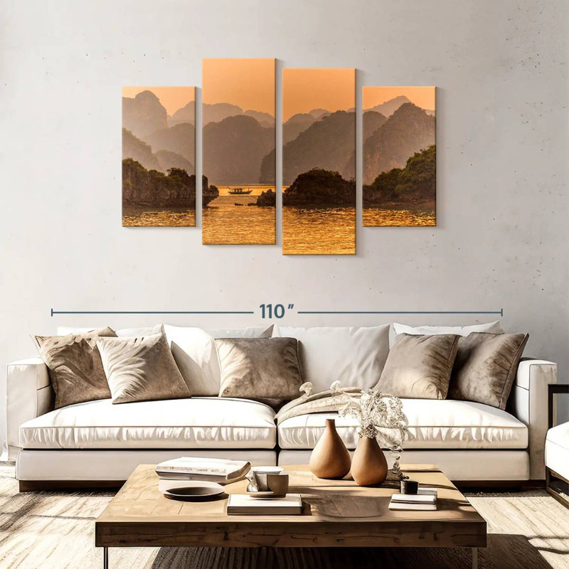 Nicci Halong Bay Sunset, 48" H x 75" W