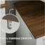 Meuble-lavabo de style rustique avec armoire de rangement à double porte, meuble-lavabo bas avec tablettes de rangement