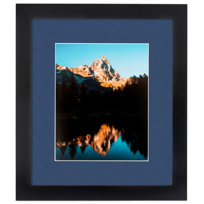 Wood Matte Picture Frame with Mat