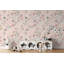 Papier peint amovible fleurs rose et bleu-789334455-789334448
