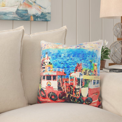 Perrine Outdoor Reversible Throw Pillow
