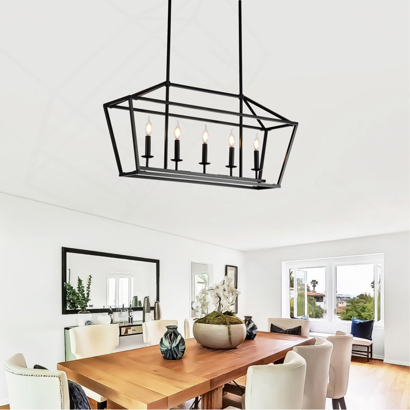 Farmhouse 5-Light Kitchen Island Lighting