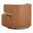 Bascom Genuine Leather Upholstered Swivel Barrel Chair-337677604