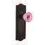 Meadows Plate with Crystal Pink Door Knob-902400587-902400591