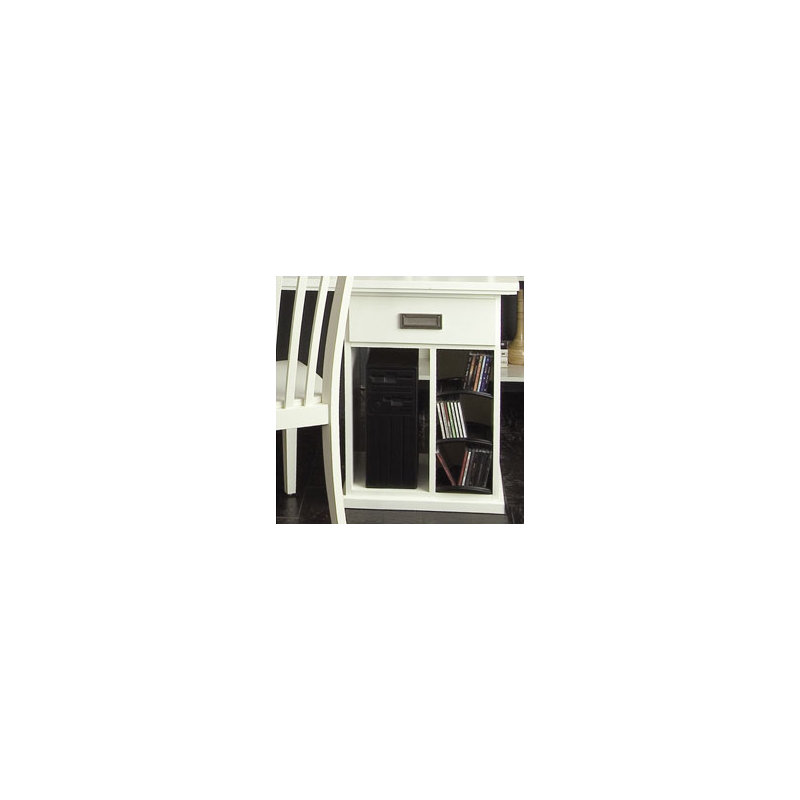 Kidd CPU Storage Pedestal in Quest White