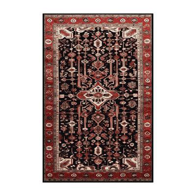 Tapis brun turc lavable à la machine